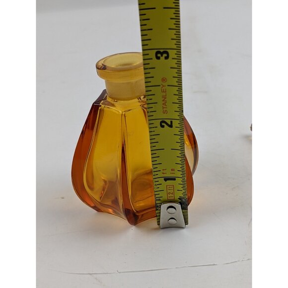 Vintage West Germany Irice Amber Glass Perfume Bottle Pineapple 6" Tall - Picture 10 of 12